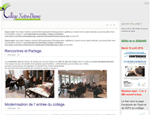 Tablet Screenshot of college-notredame-marvejols.com